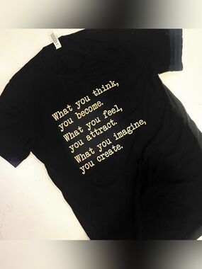 “What you become” Black Crew Tee